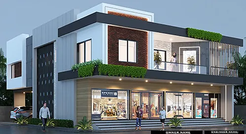 Commercial Showroom Building — Commercial project by Vastu Construction
